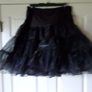 Black tulle petticoat